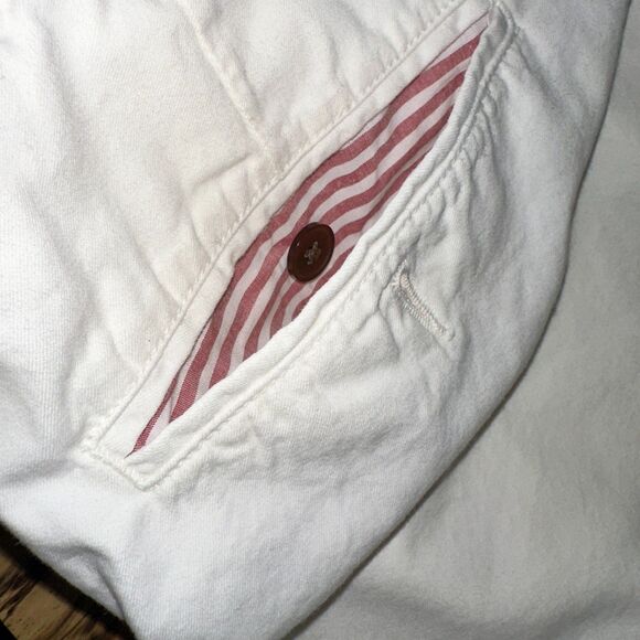 Southern Proper Men's Shorts 34 White Club 7" Cotton - Picture 6 of 13